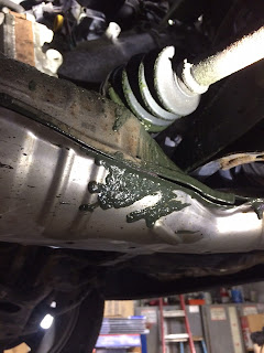 Axle leak